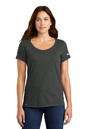 [NKBQ5234] Nike Ladies Dri-FIT Cotton/Poly Scoop Neck Tee. NKBQ5234