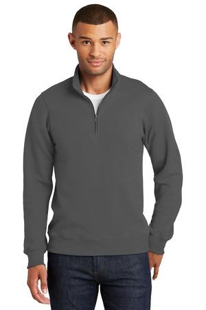 [PC850Q] Port & Company Fan Favorite Fleece 1/4-Zip Pullover Sweatshirt. PC850Q