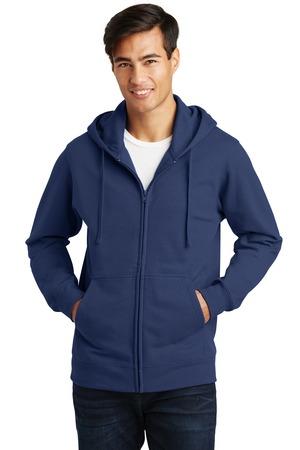 [PC850ZH] Port & Company Fan Favorite Fleece Full-Zip Hooded Sweatshirt. PC850ZH