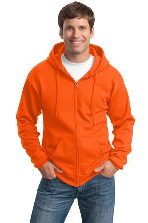 [PC90ZHT] Port & Company Tall Essential Fleece Full-Zip Hooded Sweatshirt. PC90ZHT