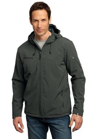 [J706] Port Authority Textured Hooded Soft Shell Jacket. J706