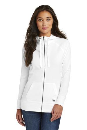 [LNEA122] New Era Ladies Sueded Cotton Blend Full-Zip Hoodie. LNEA122