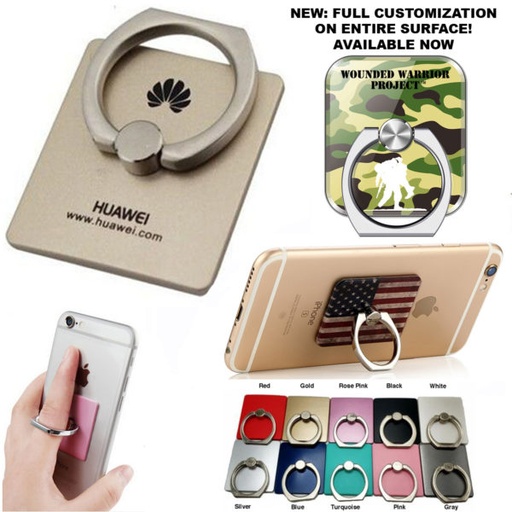 [PH5805] Washington Metal Adhesive Cell Phone Ring Grip Holder And Stand. PH5805