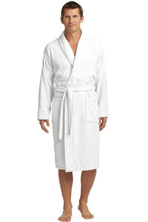 [902312] Port Authority Checkered Terry Shawl Collar Robe. R103