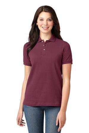 [L420] Port Authority Ladies Heavyweight Cotton Pique Polo. L420