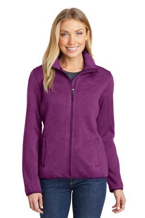 [L232] Port Authority Ladies Sweater Fleece Jacket. L232