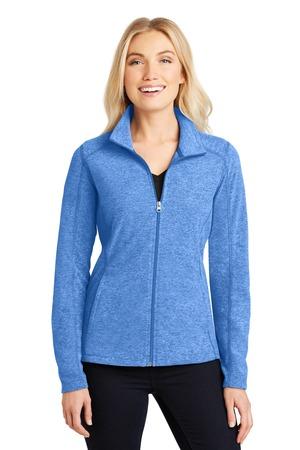 [L235] Port Authority Ladies Heather Microfleece Full-Zip Jacket. L235