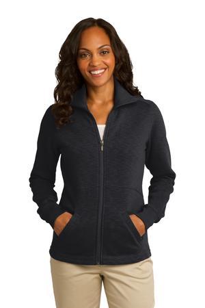 [L293] Port Authority Ladies Slub Fleece Full-Zip Jacket. L293