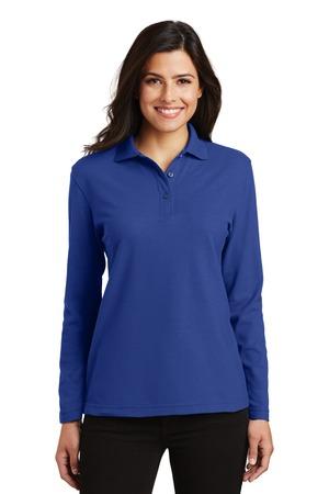 [L500LS] Port Authority Ladies Silk Touch Long Sleeve Polo. L500LS