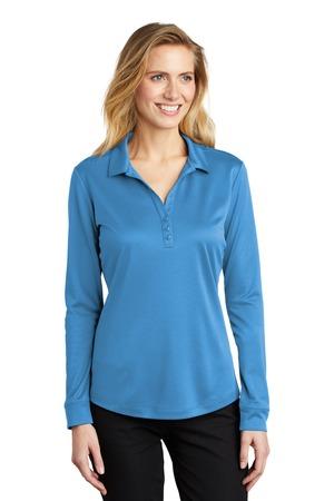 [L540LS] Port Authority Ladies Silk Touch Performance Long Sleeve Polo. L540LS