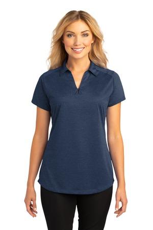 [L574] Port Authority Ladies Digi Heather Performance Polo. L574