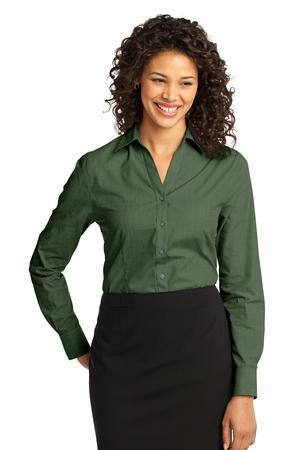 [L640] Port Authority Ladies Crosshatch Easy Care Shirt. L640