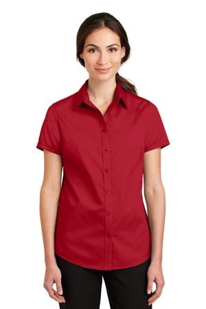 [L664] Port Authority Ladies Short Sleeve SuperPro Twill Shirt. L664