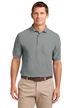 [K500P] Port Authority Silk Touch Polo with Pocket. K500P