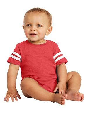 [RS4437] Rabbit Skins Infant Football Fine Jersey Bodysuit. RS4437