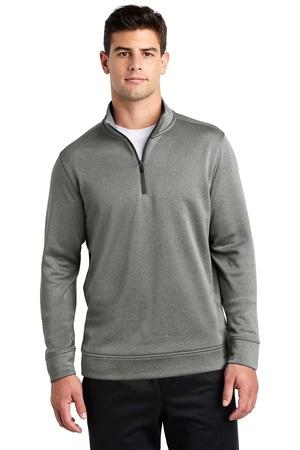 [ST263] Sport-Tek PosiCharge Sport-Wick Heather Fleece 1/4-Zip Pullover. ST263