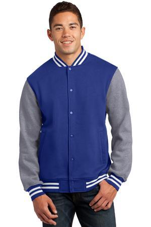 [ST270] Sport-Tek Fleece Letterman Jacket. ST270