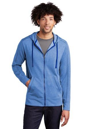 [ST293] Sport-Tek PosiCharge Tri-Blend Wicking Fleece Full-Zip Hooded Jacket ST293