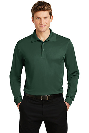 [ST657] Sport-Tek Long Sleeve Micropique Sport-Wick Polo. ST657