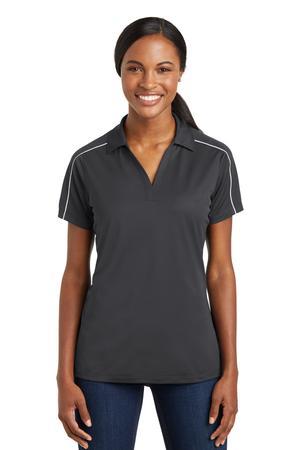 [LST653] Sport-Tek Ladies Micropique Sport-Wick Piped Polo. LST653