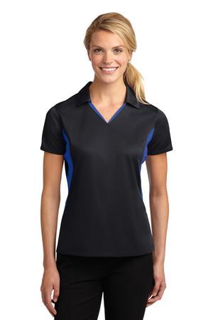 [LST655] Sport-Tek Ladies Side Blocked Micropique Sport-Wick Polo. LST655