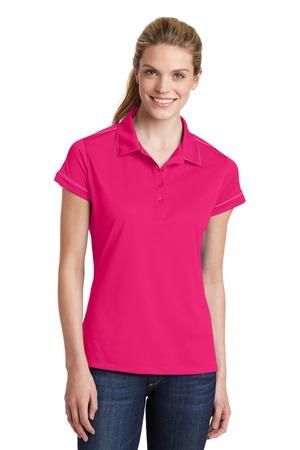 [LST659] Sport-Tek Ladies Contrast Stitch Micropique Sport-Wick Polo. LST659