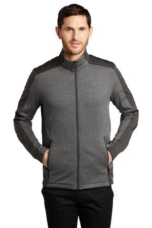 [F239] Port Authority Grid Fleece Jacket. F239