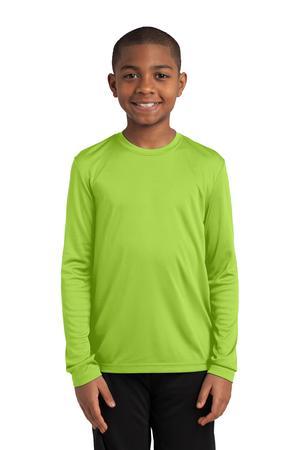 [YST350LS] Sport-Tek Youth Long Sleeve PosiCharge Competitor Tee. YST350LS