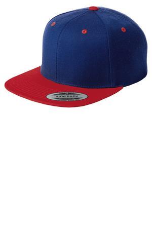 [STC19] Sport-Tek Yupoong Flat Bill Snapback Cap. STC19