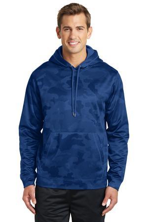 [ST240] Sport-Tek Sport-Wick CamoHex Fleece Hooded Pullover. ST240