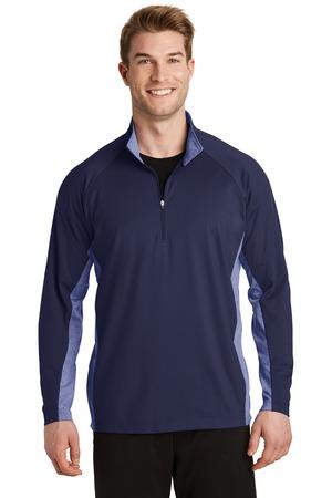 [ST854] Sport-Tek Sport-Wick Stretch Contrast 1/4-Zip Pullover. ST854