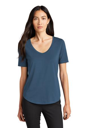 [MM1017] MERCER+METTLE Women's Stretch Jersey Relaxed Scoop MM1017