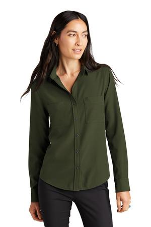 [MM2013] MERCER+METTLE Women's Stretch Crepe Long Sleeve Camp MM2013