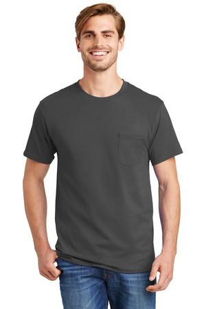 [5590] Hanes - Authentic 100% Cotton T-Shirt with Pocket. 5590