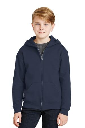 [993B] Jerzees - Youth NuBlend Full-Zip Hooded Sweatshirt. 993B