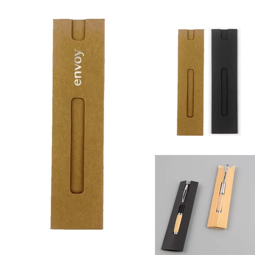 Eco-Friendly Kraft Card Paper Pen Sleeve. PB296