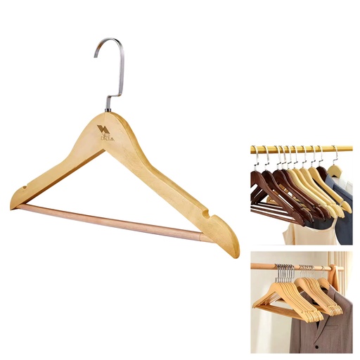 [WH7943] Sturdy Wooden Clothes Hanger. WH7943