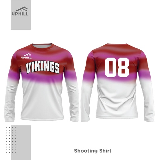 [SU3515] Sublimation Long Sleeve Shooting Shirt. SU3515