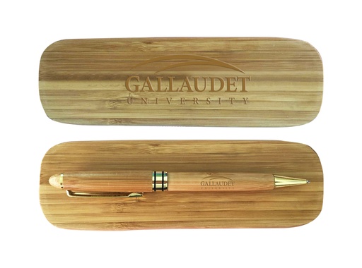 [PS8588] Executive Wooden Pen Gift Set With Case - Twist Action. PS8588